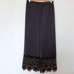 Zara silk lace culottes